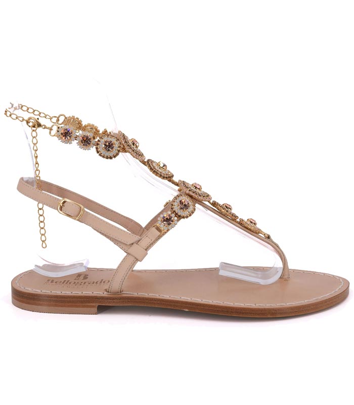 Cavigliera Capri Ambra - Bellogrado Amalfi Sandals - Handmade sandals ...